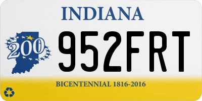 IN license plate 952FRT