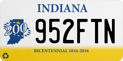 IN license plate 952FTN