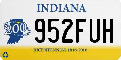 IN license plate 952FUH