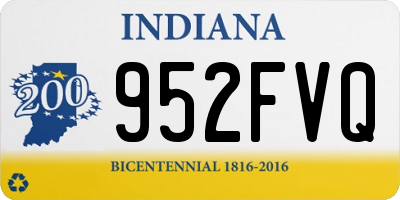 IN license plate 952FVQ