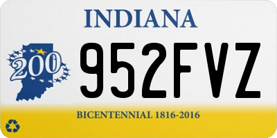 IN license plate 952FVZ