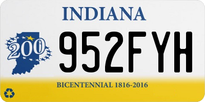 IN license plate 952FYH