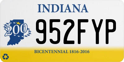 IN license plate 952FYP