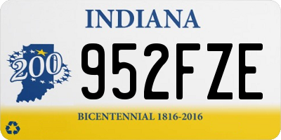 IN license plate 952FZE
