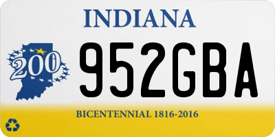 IN license plate 952GBA