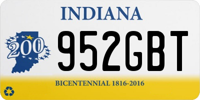 IN license plate 952GBT