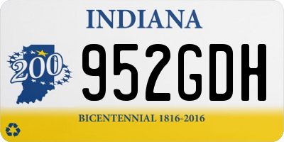 IN license plate 952GDH