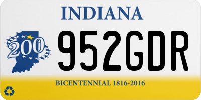 IN license plate 952GDR