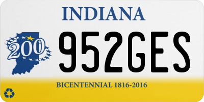 IN license plate 952GES