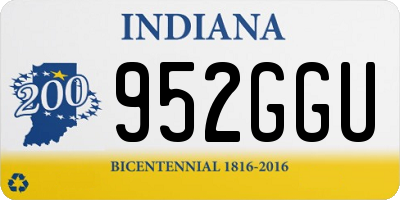IN license plate 952GGU