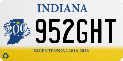 IN license plate 952GHT