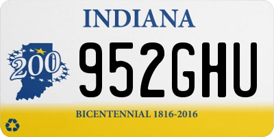 IN license plate 952GHU