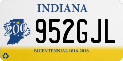 IN license plate 952GJL