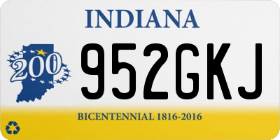 IN license plate 952GKJ