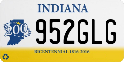 IN license plate 952GLG