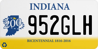 IN license plate 952GLH