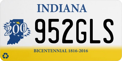 IN license plate 952GLS