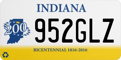 IN license plate 952GLZ