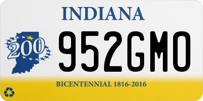 IN license plate 952GMO