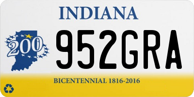 IN license plate 952GRA