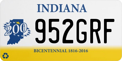 IN license plate 952GRF