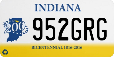 IN license plate 952GRG