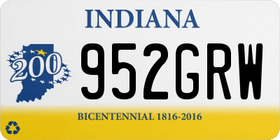 IN license plate 952GRW