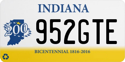 IN license plate 952GTE