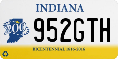 IN license plate 952GTH