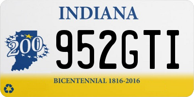 IN license plate 952GTI