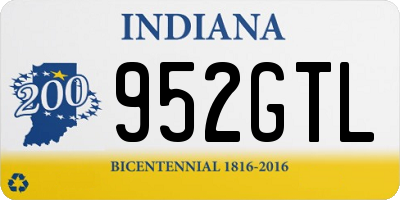 IN license plate 952GTL
