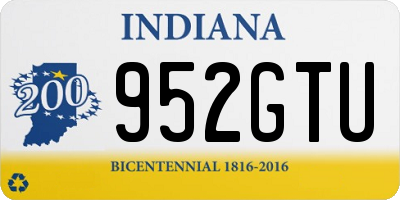 IN license plate 952GTU