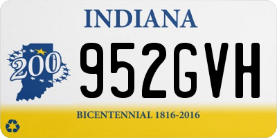 IN license plate 952GVH