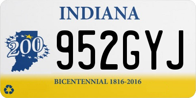 IN license plate 952GYJ