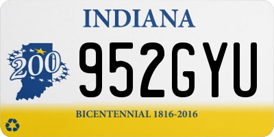 IN license plate 952GYU