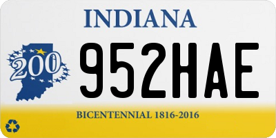 IN license plate 952HAE