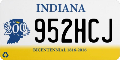 IN license plate 952HCJ