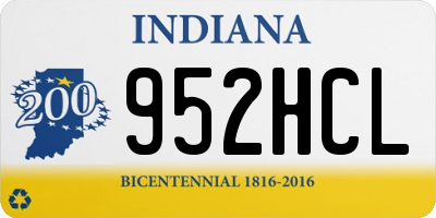 IN license plate 952HCL