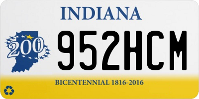 IN license plate 952HCM