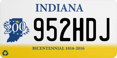 IN license plate 952HDJ