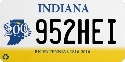 IN license plate 952HEI