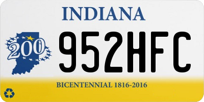 IN license plate 952HFC