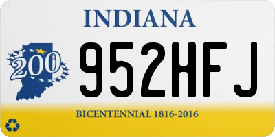 IN license plate 952HFJ