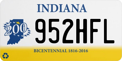 IN license plate 952HFL