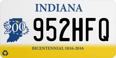IN license plate 952HFQ