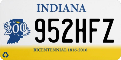 IN license plate 952HFZ