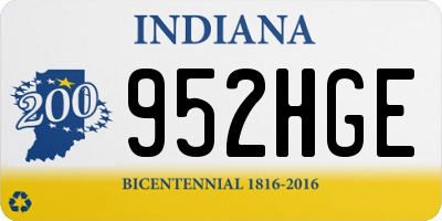 IN license plate 952HGE