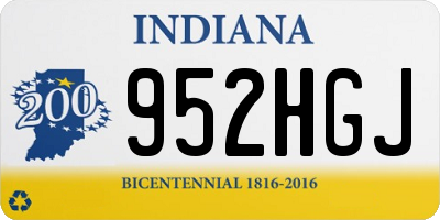 IN license plate 952HGJ