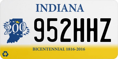IN license plate 952HHZ