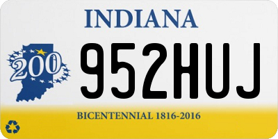 IN license plate 952HUJ